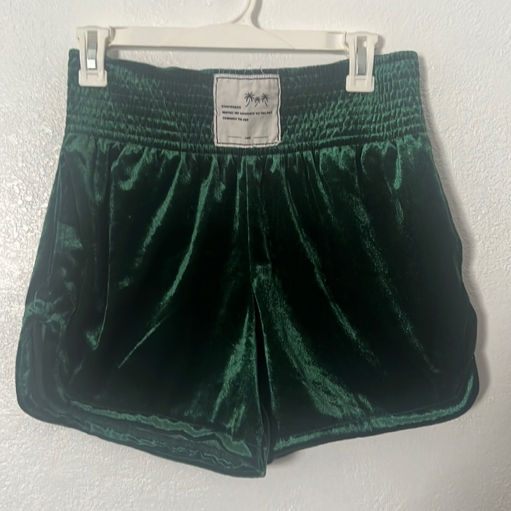 Boxing Shorts green velvet emerald size M